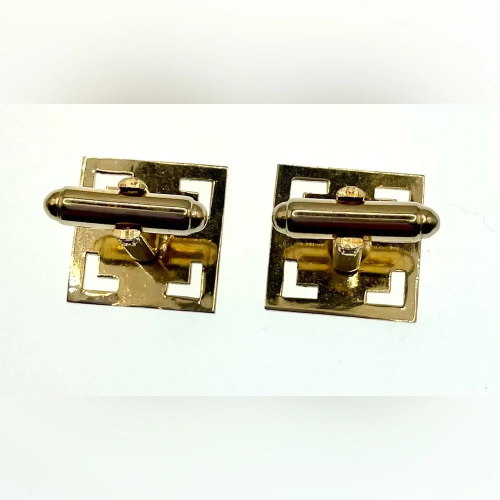 3 for $30 Vintage Gold Tone Openwork Classic Cufflinks